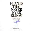 Copertina  Plants that never ever bloom