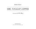 Copertina  Mrs. Toggle's Zipper