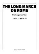 Copertina  The long march on Rome : the forgotten war