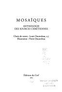 Copertina  Mosaiques : anthologie des sources chretiennes