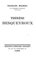 Copertina  Thérese Desqueyroux