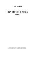 Copertina  Una lunga rabbia