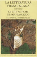 Copertina  Le vite antiche di San Francesco