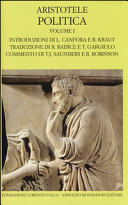 Copertina  Politica : Vol. 1: Libri 1.-4.