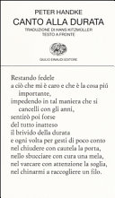 Copertina  Canto alla durata