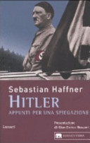 Copertina  Hitler : appunti per una spiegazione