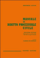 Copertina  Manuale di diritto processuale civile