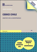 Copertina  Codice civile : aggiornamento normativo e giurisprudenziale