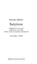 Copertina  Satyricon