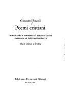 Copertina  Poemi cristiani
