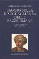 Copertina  Saggio sulla disuguaglianza delle razze umane