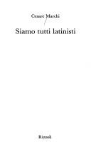 Copertina  Siamo tutti latinisti