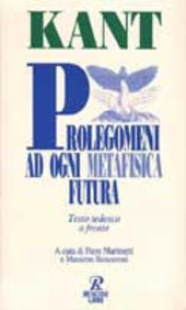 Copertina  Prolegomeni ad ogni metafisica futura che vorrà presentarsi come scienza