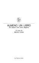 Copertina  Almeno un libro : Gli italiani che (non) leggono