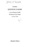 Copertina  Questioni d'amore