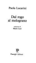 Copertina  Dal rogo al melograno