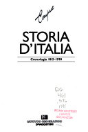 Copertina  Storia d'Italia : cronologia 1815-1990