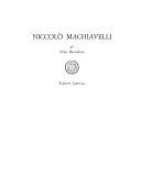 Copertina  Niccolò Machiavelli