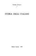Copertina  Storia degli italiani