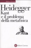 Copertina  Kant e il problema della metafisica