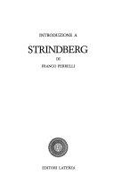 Copertina  Introduzione a Strindberg