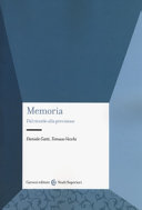 Copertina  Memoria : dal ricordo alla previsione