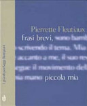 Copertina  Frasi brevi, piccola mia