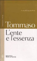 Copertina  L'ente e l'essenza