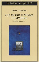 Copertina  C'è modo e modo di sparire : poesie 1945-2007