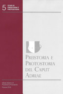 Copertina  Preistoria e protostoria del Caput Adriae
