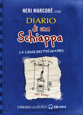 Copertina  Neri Marcoré legge Diario di una schiappa : La legge dei più grandi [Audiolibro]