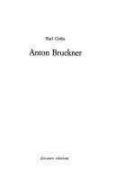 Copertina  Anton Bruckner