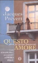 Copertina  Questo amore : poesie per giovani innamorati