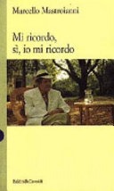 Copertina  Mi ricordo, sì, mi ricordo