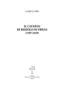 Copertina  Il catapan di Rizzolo in Friuli (1307-1610)