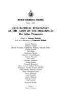 Copertina  Geographical renaissance at the dawn of the millennium : the Italian perspective