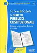 Copertina  Schemi & schede di diritto pubblico e costituzionale : metodo schematico Simone