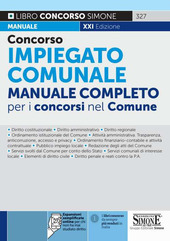 Copertina  Concorso impiegato comunale : manuale completo per i concorsi nel Comune