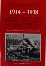 Copertina  1914-1918 : la grande guerra sugli altipiani di Folgaria, Lavarone, Luserna, Vezzena, Sette comuni, Monte Pasubio, Monte Cimone e sugli altri fronti di guerra