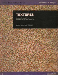 Copertina  Textures : [la caratterizzazione visiva e tattile delle superfici]