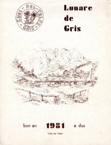 Copertina  Lunare de Gris 1981