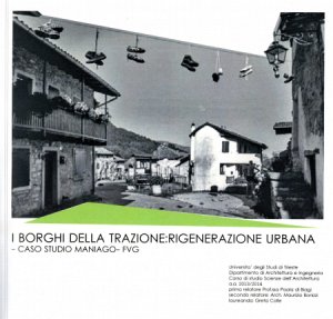 Copertina  I borghi della trazione : rigenerazione urbana : caso studio Maniago-FVG