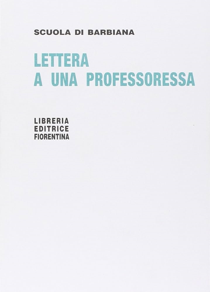 Copertina  Lettera a una professoressa