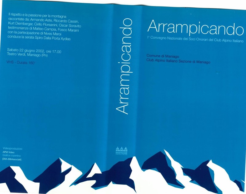 Copertina  Arrampicando [videoregistrazione] : 1° Convegno Nazionale dei Soci Onorari del Club Alpino Italiano