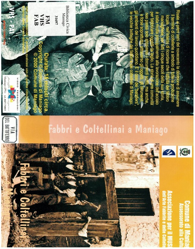 Copertina  Fabbri e coltellinai a Maniago [Videoregistrazione]
